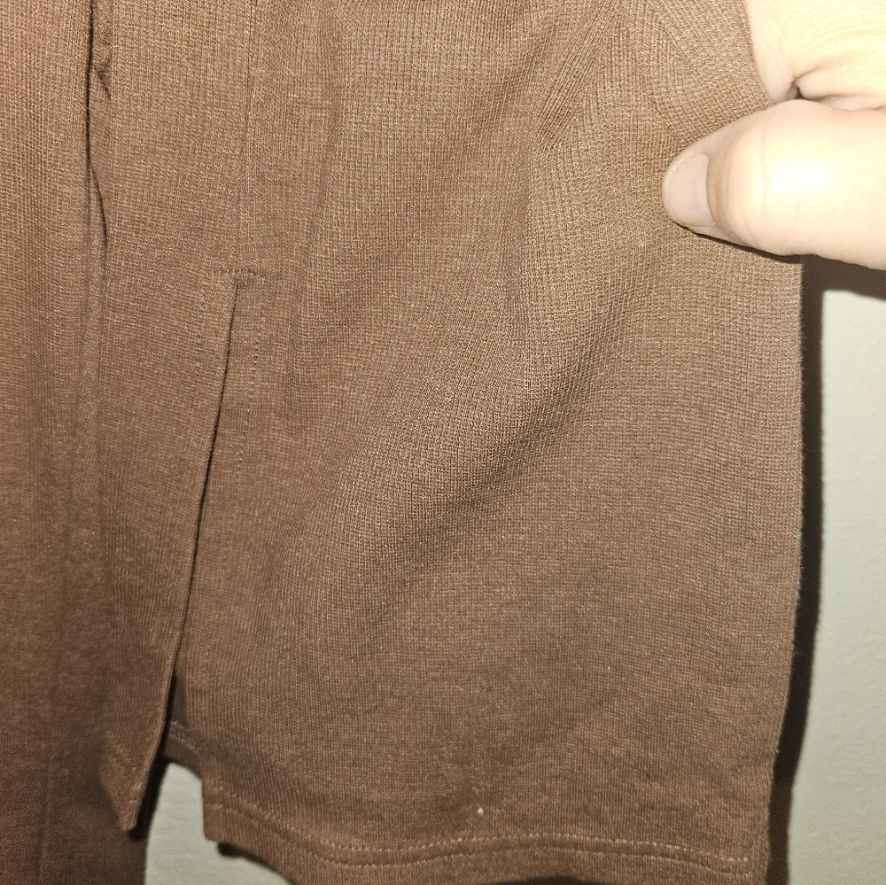 Pac Sun Womans Brown Flared Leg Leggings Size M - Picture 3 of 11
